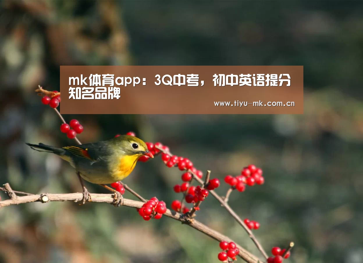 mk体育app:3Q中考,初中英语提分知名品牌